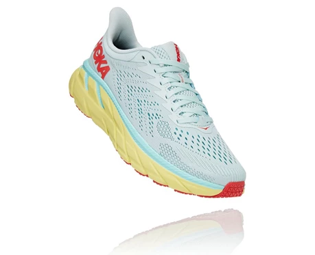 HOKA Clifton 7 Träningsskor Dam Vita / Korall | ISH035692
