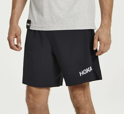 HOKA Glide 7" Kort Löparbyxor Herr Svarta | YDR269183