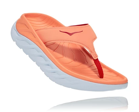 HOKA Ora Recovery Flip Flops Sandaler Dam Röda | XIK071485