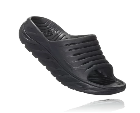 HOKA Ora Recovery Slides Sandaler Dam Svarta | KPA842619