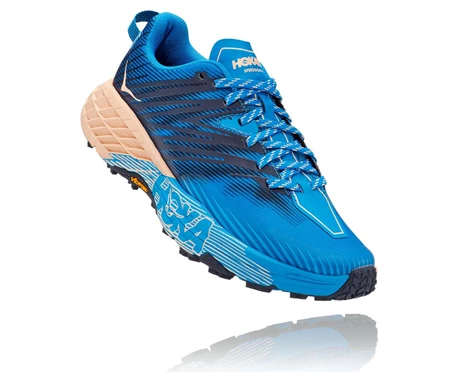 HOKA Speedgoat 4 Löparskor Dam Indigo / Aprikos | WNB781625